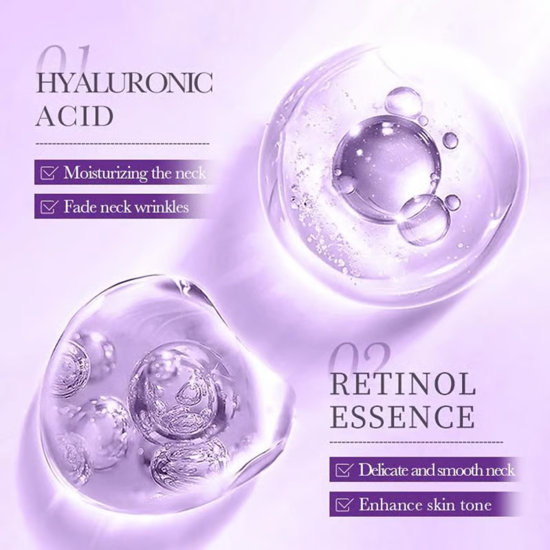 Roller Massage Neck Cream 🧴 Collagen & Hyaluronic Acid | Firms Neck, Reduces Wrinkles & Double Chin(B)