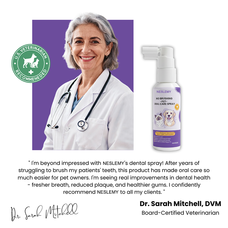 NESLEMY® Pet Dental Spray || Veterinarian Recommended 🏆