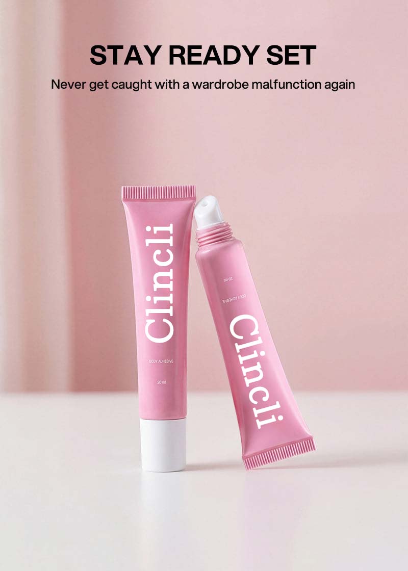 Clincli® Professional Body Adhesive Sweat & Water Resistant Stain-Free Easy to Remove