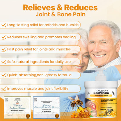 🐝TAILEDEN®Bee Venom Joint Repair Cream-Naturally Soothe & Repair