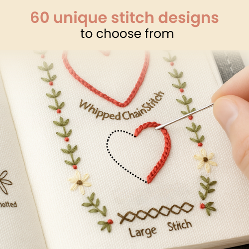 🔥HOT SALE🔥 The Magical Book That Invites You Into Quiet-Embroidery Stitch Book