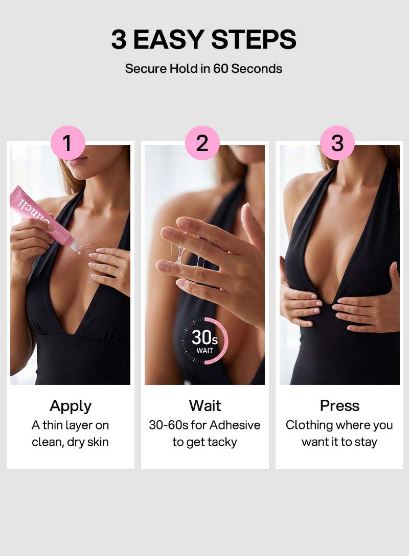 Clincli® Professional Body Adhesive Sweat & Water Resistant Stain-Free Easy to Remove