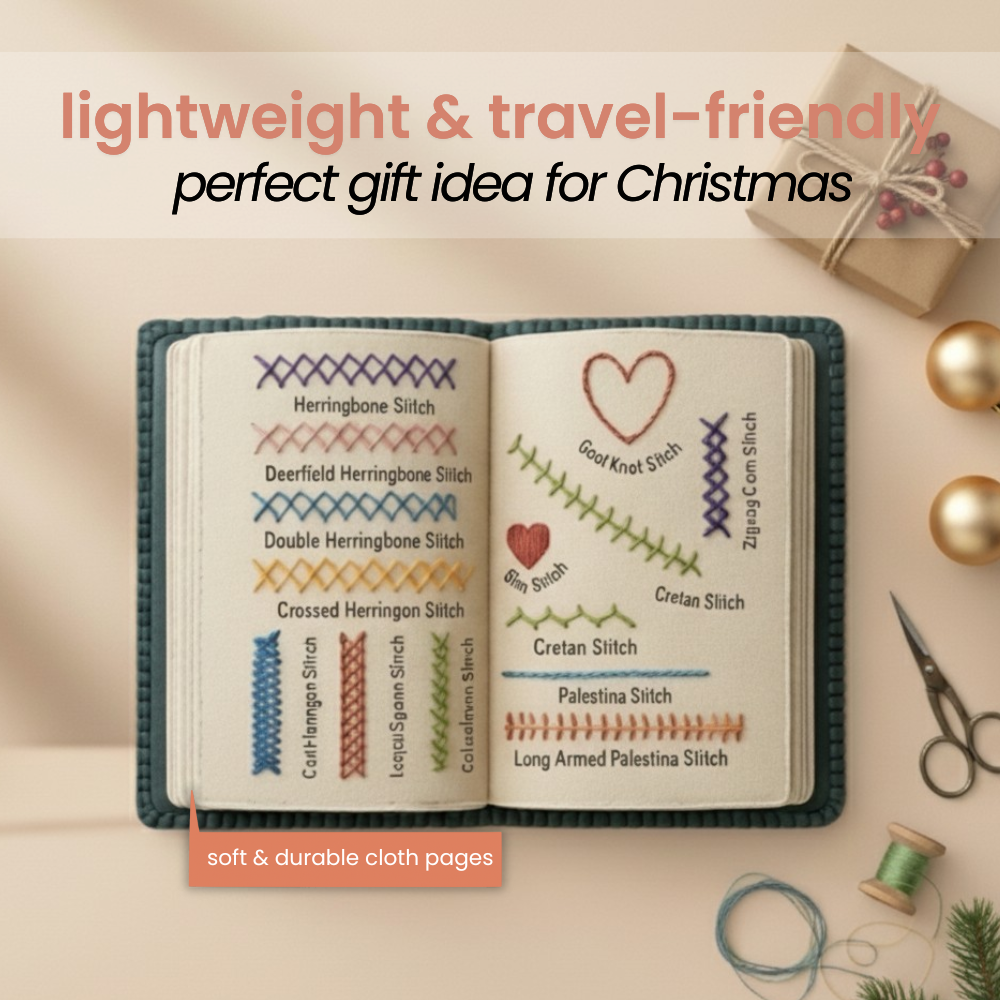 🔥HOT SALE🔥 The Magical Book That Invites You Into Quiet-Embroidery Stitch Book