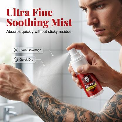 Tattoo Aftercare Spray – ultra-fine mist, hydrates, revives ink vibrancy