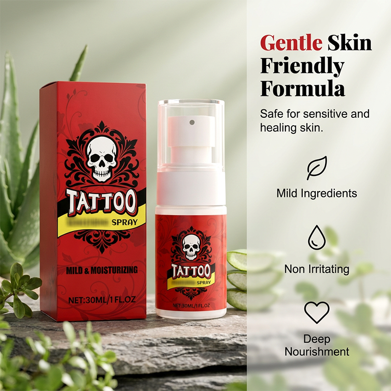 Tattoo Aftercare Spray – ultra-fine mist, hydrates, revives ink vibrancy